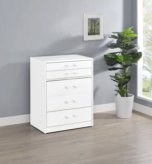 Five Star Furniture - Danbury Makeup Vanity Table with LED Mirror and Stool