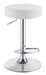 Five Star Furniture - Ramses Adjustable Backless Bar Stool Chrome and White image