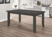 Five Star Furniture - Dalila Rectangular Plank Top Dining Table Dark Grey image