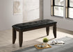 Five Star Furniture - Dalila Tufted Upholstered Dining Bench Cappuccino and Black image