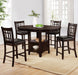 Five Star Furniture - Lavon 5-piece Counter Height Dining Room Set Espresso and Black image