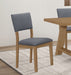 Five Star Furniture - Sharon Open Back Padded Upholstered Dining Side Chair Blue and Brown (Set of 2) image
