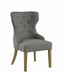 Five Star Furniture - Baney Tufted Upholstered Dining Chair Grey image