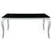 Five Star Furniture - Carone Rectangular Dining Table Chrome and Black image