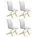 Five Star Furniture - Carmelia Upholstered Side Chairs White (Set of 4) image