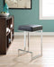 Five Star Furniture - Gervase Square Counter Height Stool Black and Chrome image