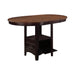 Five Star Furniture - Lavon Oval Counter Height Table Light Chestnut and Espresso image