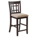 Five Star Furniture - Lavon Lattice Back Counter Stools Tan and Espresso (Set of 2) image