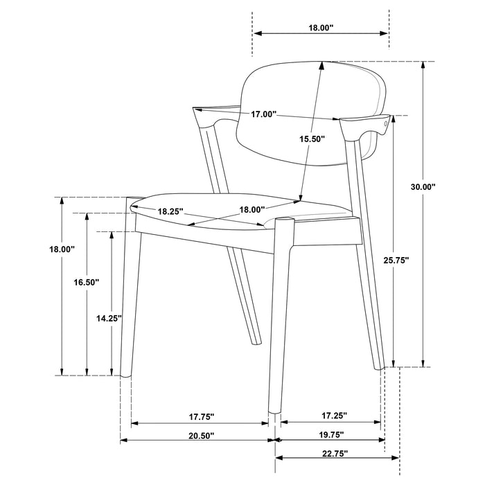 Five Star Furniture - Malone Dining Arm Chair