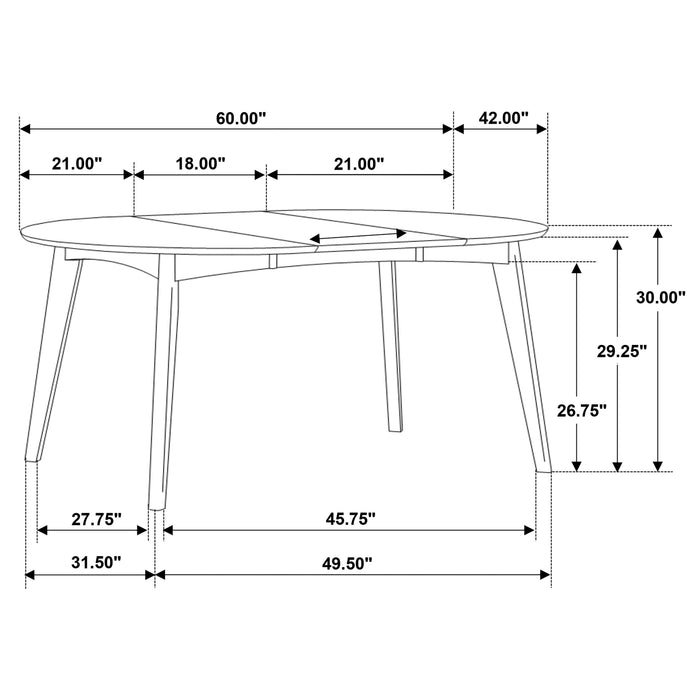 Five Star Furniture - Jedda Extension Dining Table