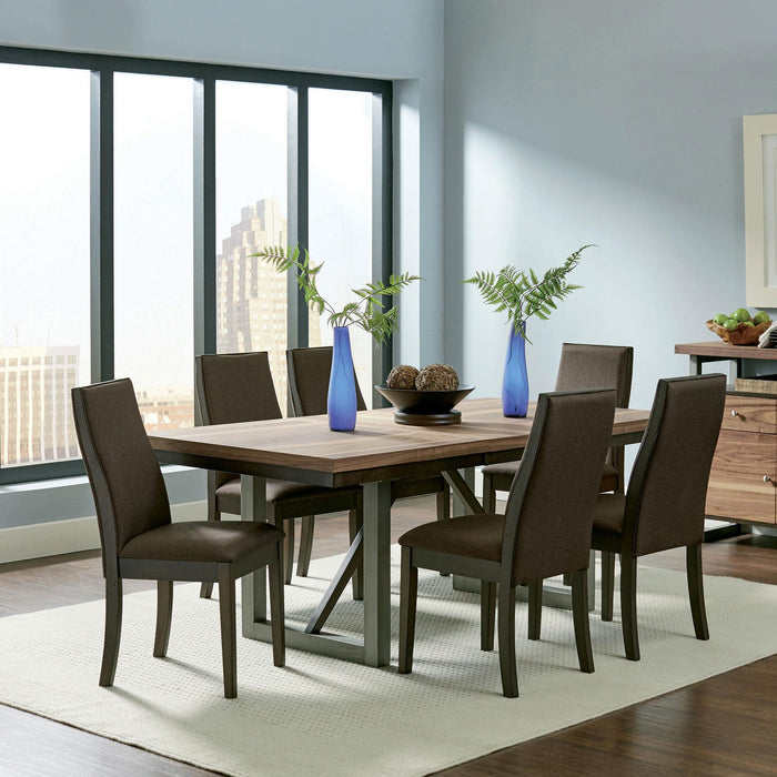 Five Star Furniture - Spring Creek Dining Table with Extension Leaf Natural Walnut