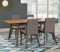 Five Star Furniture - Redbridge 5-piece Dining Room Set Natural Walnut and Grey image