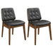 Five Star Furniture - Redbridge Tufted Back Side Chairs Natural Walnut and Black (Set of 2) image