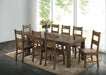 Five Star Furniture - Coleman 9-piece Rectangular Dining Set Rustic Golden Brown image