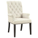 Five Star Furniture - Alana Upholstered Arm Chair Beige and Smokey Black image