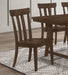 Five Star Furniture - Reynolds Slat Back Dining Side Chair Brown Oak (Set of 2) image