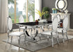 Five Star Furniture - Antoine 5-piece Rectangular Dining Set Creamy White and Chrome image