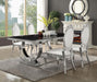 Five Star Furniture - Antoine 5-piece Rectangular Dining Set Creamy White and Chrome image