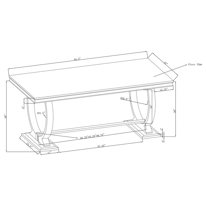 Five Star Furniture - Antoine Dining Table