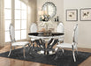 Five Star Furniture - Anchorage 5-piece Round Dining Set Chrome image