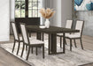 Five Star Furniture - Kelly Rectangular Dining Table Set Beige and Dark Grey image