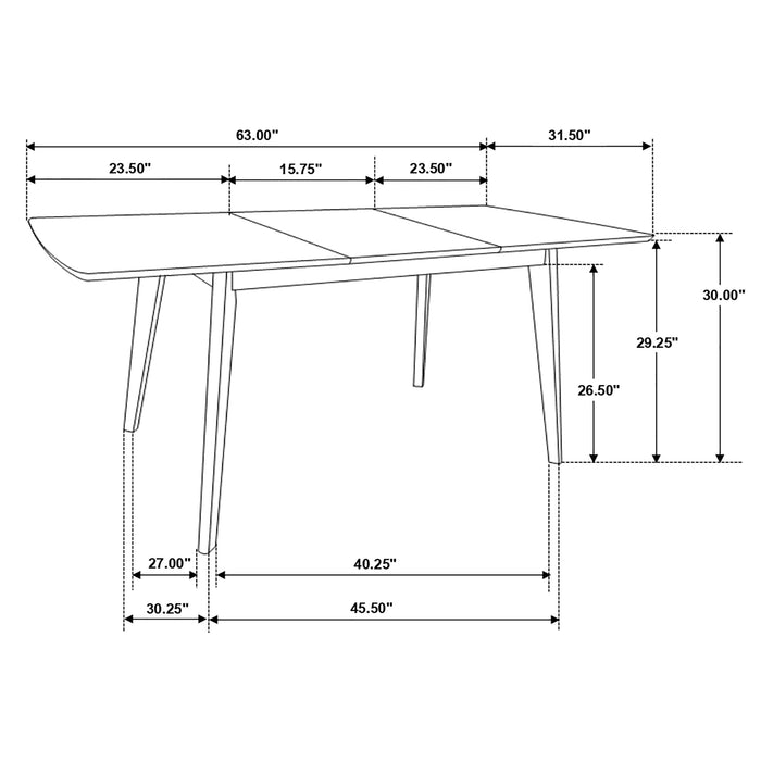 Five Star Furniture - Alfredo Extension Dining Table