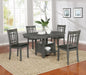 Five Star Furniture - Lavon 5-piece Dining Set Medium Grey image