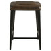 Five Star Furniture - Alvaro Leather Upholstered Backless Counter Height Stool Antique Brown and Black (Set of 2) image