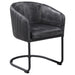 Five Star Furniture - Banner Upholstered Dining Chair Anthracite and Matte Black image