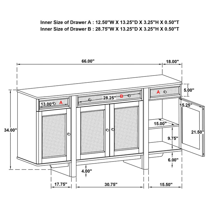 Five Star Furniture - Kailani Sideboard