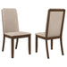 Five Star Furniture - Wethersfield Solid Back Side Chairs Latte (Set of 2) image