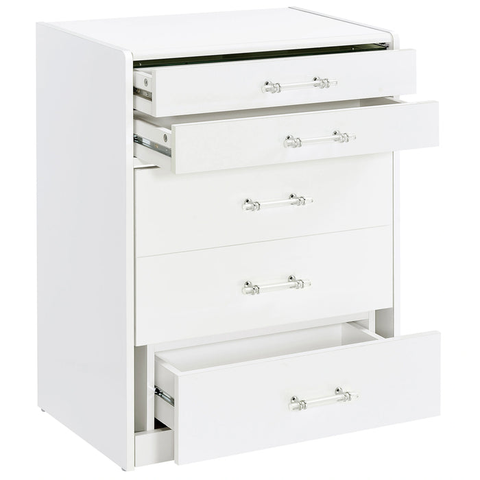 Five Star Furniture - Danbury Makeup Vanity Table with LED Mirror and Stool