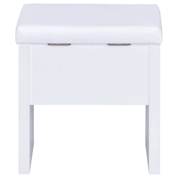 Five Star Furniture - Harvey Makeup Vanity Table with Mirror and Stool