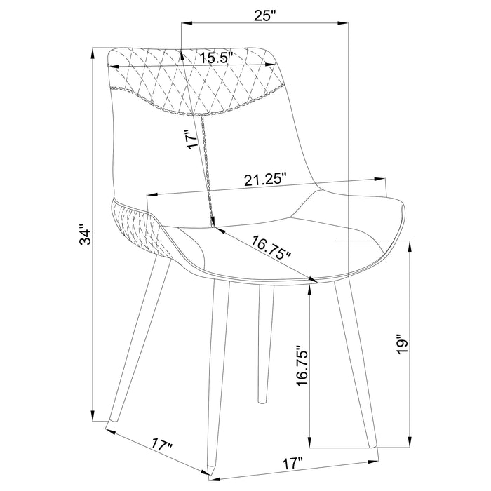 Five Star Furniture - Brassie Swivel Dining Side Chair