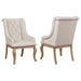 Five Star Furniture - Brockway Tufted Arm Chairs Cream and Barley Brown (Set of 2) image