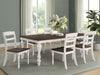 Five Star Furniture - Madelyn 7-piece Rectangle Dining Set Dark Cocoa and Coastal White image