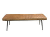 Five Star Furniture - Misty Cushion Side Bench Camel and Black image