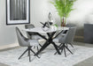 Five Star Furniture - Paulita 5-piece Rectangular Dining Set White and Grey image