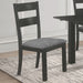 Five Star Furniture - Jakob Upholstered Side Chairs with Ladder Back (Set of 2) Grey and Black image