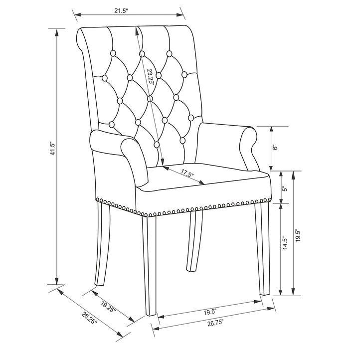 Five Star Furniture - Alana Dining Arm Chair