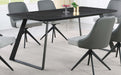 Five Star Furniture - Smith Rectangle Ceramic Top Dining Table Black and Gunmetal image