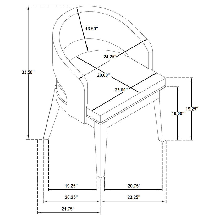 Five Star Furniture - Leandro Dining Arm Chair
