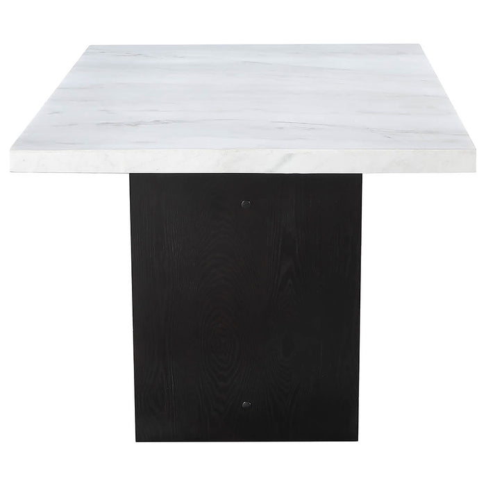 Five Star Furniture - Sherry Rectangular Marble Top Dining Table set