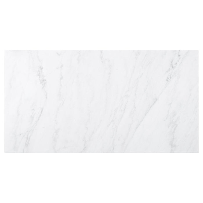 Five Star Furniture - Sherry Trestle Base Marble Top Dining Table Espresso and White