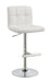 Five Star Furniture - Lenny Adjustable Bar Stools Chrome and White (Set of 2) image