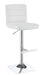 Five Star Furniture - Bianca Upholstered Adjustable Bar Stools White and Chrome (Set of 2) image