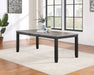 Five Star Furniture - Elodie Rectangular Dining Table with Extension Grey and Black image