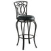 Five Star Furniture - Adamsville Upholstered Swivel Bar Stool Black image