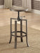 Five Star Furniture - Bartlett Adjustable Height Swivel Bar Stools Brushed Nutmeg and Slate Grey (Set of 2) image