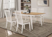 Five Star Furniture - Anwar Rectangular Dining Table Set Natural Acacia and Off White image